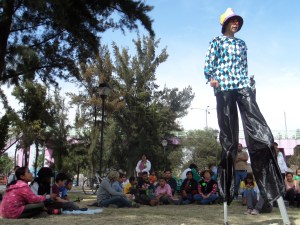 Obra de teatro organizada por vecinos de Iztapalapa